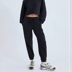Aritzia “Boyfriend fit” jogger pants, cozy fleece collection- S